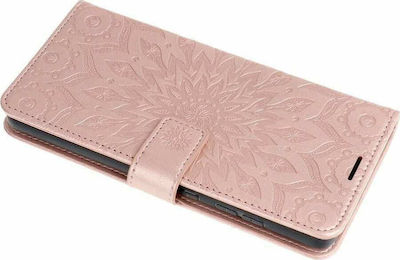 Forcell Mezzo Synthetic Leather Wallet Rose Gold (iPhone 12 / 12 Pro)