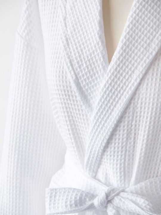 Sunshine Collar Bathrobe White