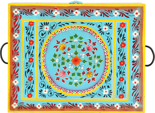 vidaXL Wooden Decorative Trunk Multicolour 50x40x40cm