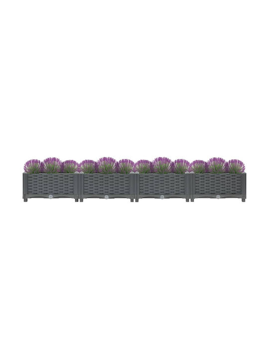 vidaXL Planter Box 40x23cm în Culoare Gri 310400