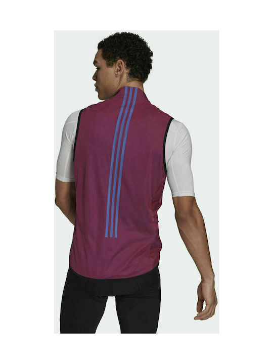 adidas The Sleeveless Cycling Αμάνικο Ανδρικό Μπουφάν για Άνοιξη Μωβ