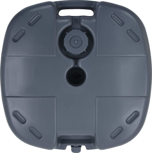vidaXL Umbrella Base Water - Sand Plastic 19-38mm 15lt Square Gray