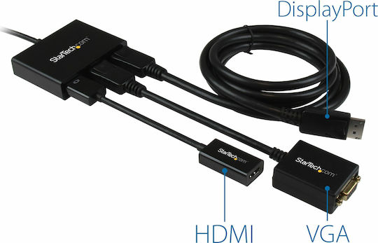 StarTech 3-Портов Конвертор DisplayPort Мъжки към DisplayPort Женски 1 Брой