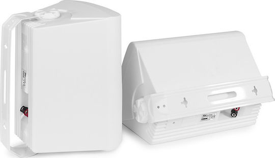 Power Dynamics BGO65 Високоговорители За Инсталации За Стена Двойка 21.6x18x28.8см Бели