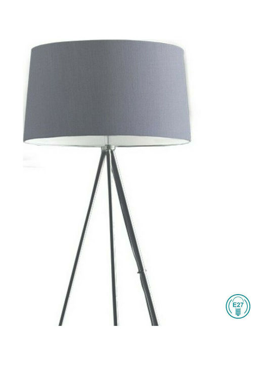 Fan Europe Floor Lamp H155xW48cm. with Socket for Bulb E27 Gray