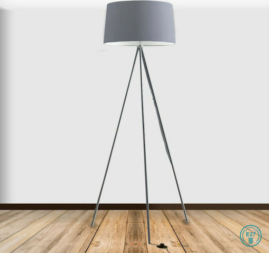 Fan Europe Marilyn Floor Lamp Height 155cm x 48cm with E27 Lamp Bulb Base Gray