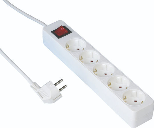REV Power Strip 5 Positions with Switch and Cable 3m