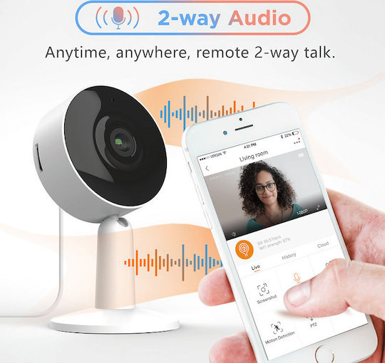 Laxihub IN1-32 IP Κάμερα Παρακολούθησης Wi-Fi Full HD 1080p με Αμφίδρομη Επικοινωνία