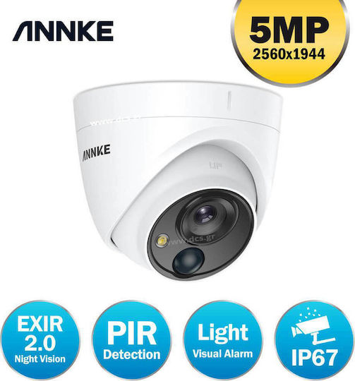 Annke CR1BN CCTV Überwachungskamera Full HD+ 5MP Wasserdicht mit Objektiv 2.8mm