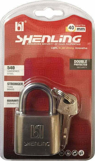 Bronze Padlock Brass with Key Padlock 40mm 40mm 1pcs