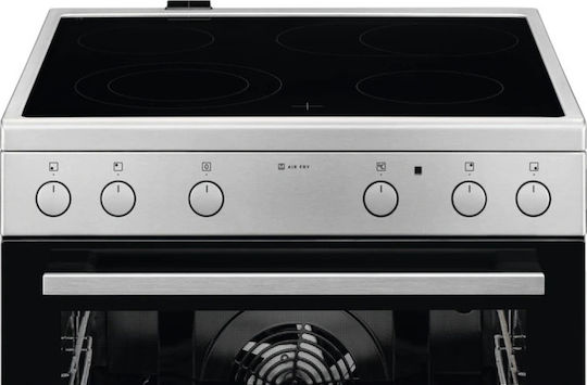 AEG Κουζίνα 73lt με Κεραμικές Εστίες Π59.6εκ. Inox