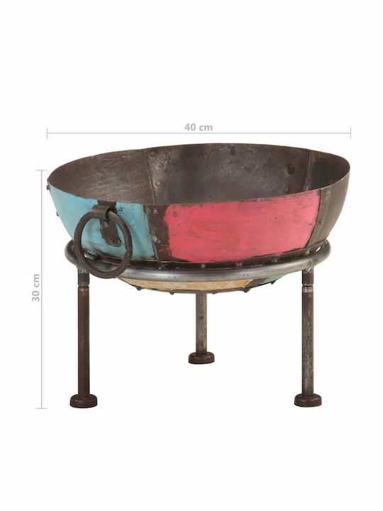 vidaXL Firepit Multicolour 40x40x30cm