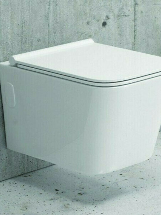 Karag Plastic Soft Close Toilet Slim Seat White LT 003 Termodur