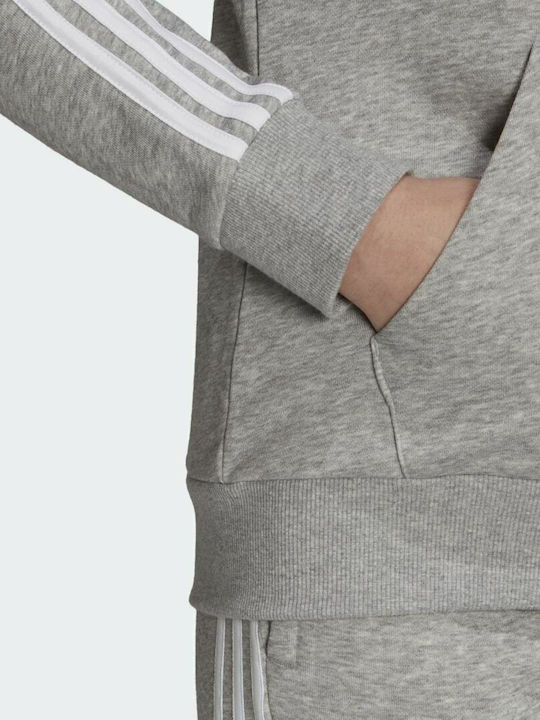 Essentials Damen Sweatshirtjacke Kapuzen Medium Grey Heather