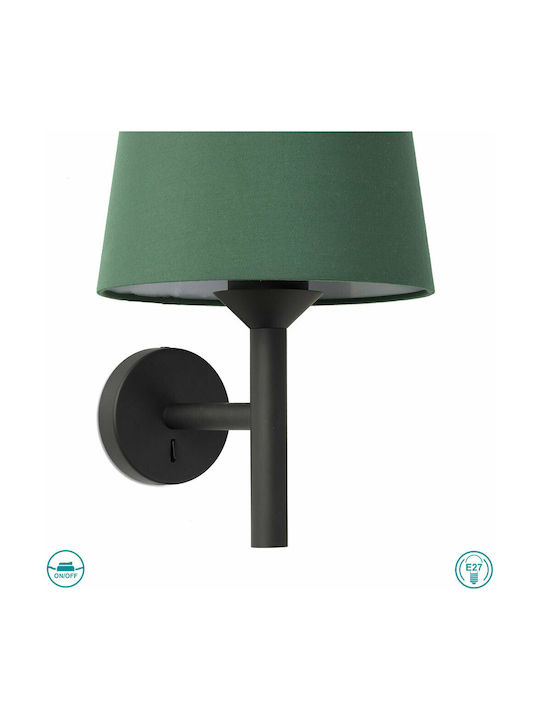 Faro Barcelona Savoy Klassisch Leuchte Wand mit Fassung E27 Grün 23cm