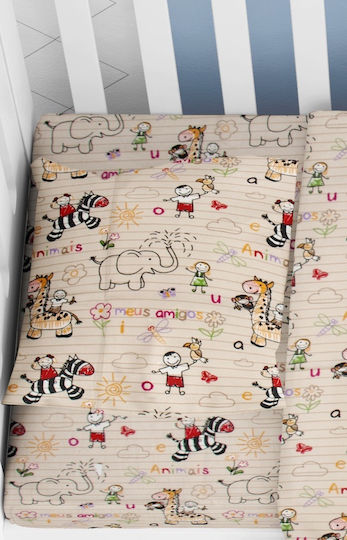 Dimcol Africa Baby Pillowcase Beige 35x45cm
