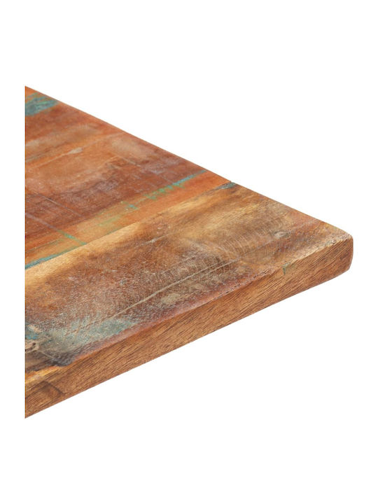 vidaXL Rectangular Table Surface made of Solid Wood in Multicolour Color 120x60cm 286046 1pcs