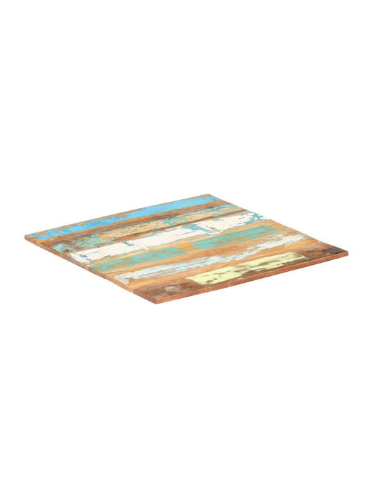 vidaXL Square Table Surface made of Solid Wood in Multicolour Color 70x70cm 286048 1pcs