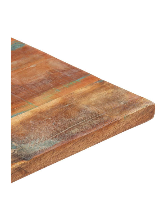 vidaXL Rectangular Table Surface made of Solid Wood in Multicolour Color 80x60cm 286043 1pcs