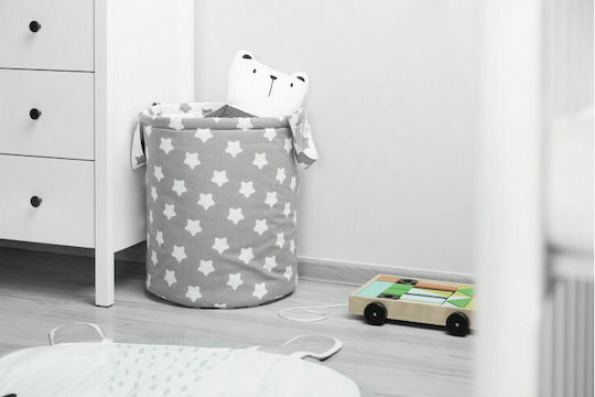Sensillo Kids Fabric Toy Storage Basket Gray 40x40x50cm
