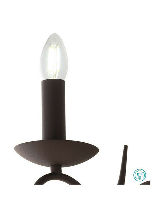 Fan Europe Ginevra-AP Lamp Wall Brown 12x12cm Fan Europe Ginevra-AP Lamp Wall Brown 12x12cm