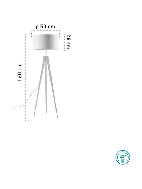 Fan Europe Ibis-PT Vintage Φωτιστικό Δαπέδου Υ160εκ. Λευκό Fan Europe Ibis-PT Vintage Φωτιστικό Δαπέδου Υ160εκ. Λευκό