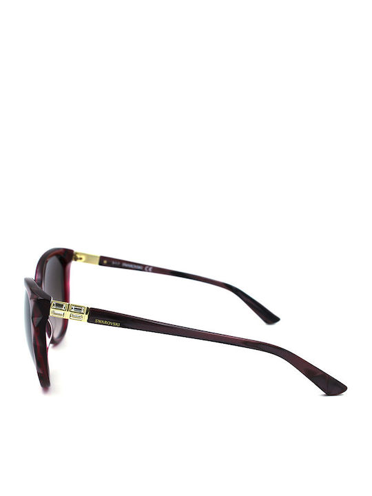 Swarovski Sunglasses Burgundy with Acetate Frame & Black Lens Swarovski Sunglasses Burgundy with Acetate Frame & Black Lens