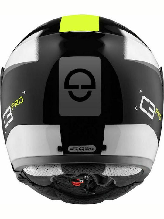 Schuberth C3 Pro Sestante Galben Cască Moto Flip-Up ECE 22.05 1570gr cu Pinlock și Sunvisor 436927