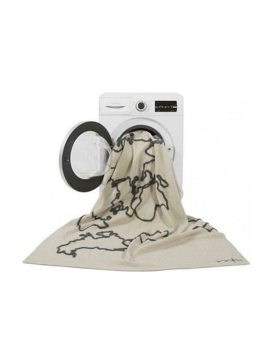 Lorena Canals Decorațiune Tapiserie Hang-Map Lucrată Manual Ecru Din Țesătură 160x120cm