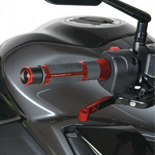 Barracuda Motorcycle Handlebars B-Lux in Red color