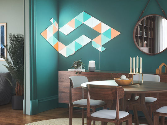 Nanoleaf Smart Διακοσμητικό Φωτιστικό LED RGB Hexagon 3τμχ