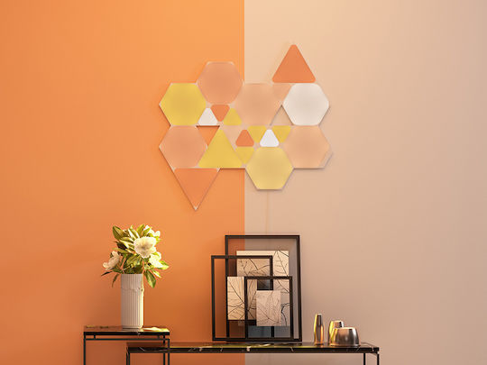 Nanoleaf Smart Διακοσμητικό Φωτιστικό LED RGB Hexagon 3τμχ