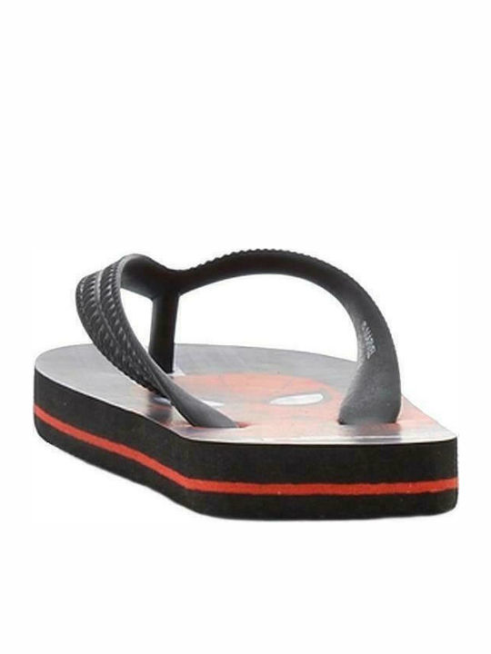 Șlapi pentru copii Flip Flops Spider-Man Negre