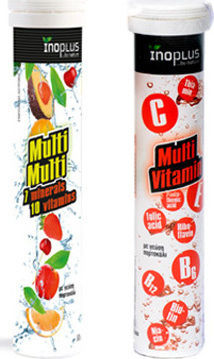 Ino Plus Multi Multi & Multi Vitamin Multivitamin for Energy, Immune System Boost & Hair 20 eff. tabs