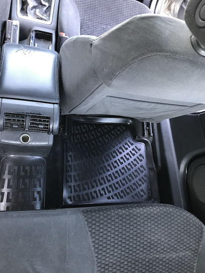 Rizline Set of Front and Rear Mats 4pcs Tray Type for Opel Vectra 2002-2009 Black