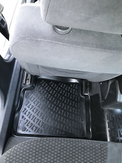 Rizline Set of Front and Rear Mats 4pcs Tray Type for Opel Vectra 2002-2009 Black