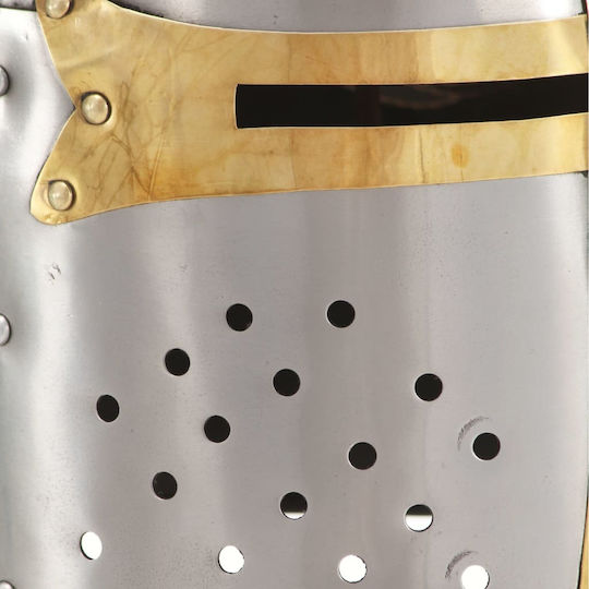 Karneval Ritter-Helm Silber 1Stück