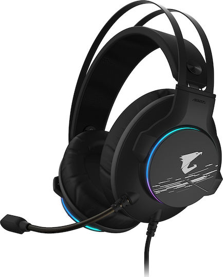 Gigabyte Aorus H1 Over Ear Gaming Headset με σύνδεση USB