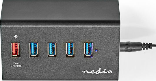 Nedis USB-Hub 5 Anschlüsse USB 3.0 mit USB-A Anschluss