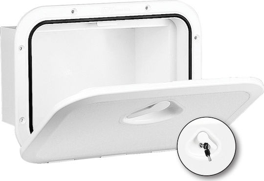 Lalizas Top Line Boat Storage Box Lockable Storage Box, White, 270x375mm L375xW375mm White