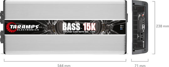 Taramps Bass 15K Ενισχυτής Αυτοκινήτου 1 Καναλιού (Κλάση D)