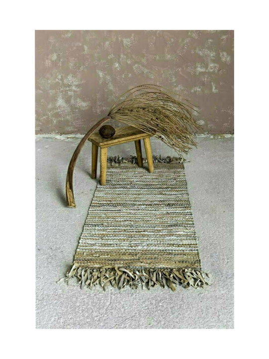 Nima Elior Rug Rectangular with Fringes Beige