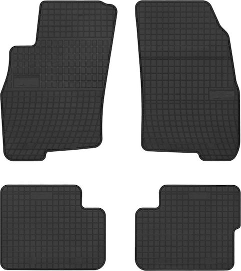 Frogum Set of Front and Rear Mats 4pcs for Fiat Grande Punto Alfa Romeo Mito 2005-2012 Black