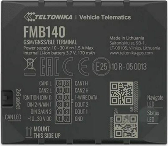 Teltonika GPS Tracker FMB140 GNSS / GSM for Trucks / Cars