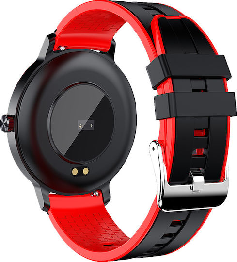 DAS.4 SP10 Smartwatch με Παλμογράφο (Μαύρο)