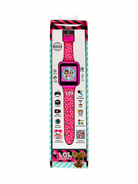 Disney Παιδικό Smartwatch L.O.L Surprise με Κάμερα Φούξια