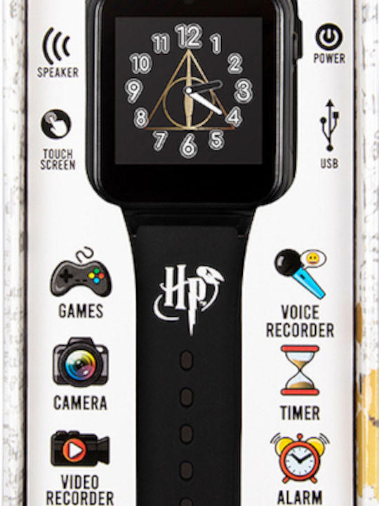 Disney Kids Digital Watch Harry Potter with Rubber/Plastic Strap Black