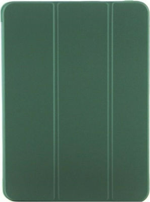 Tri-Fold Klappdeckel Silikon / Synthetisches Leder Dark green (Galaxy Tab A7)