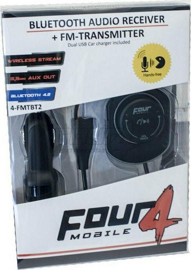 Four Connect FM Transmitter Αυτοκινήτου Bluetooth FM Transmitter με Bluetooth / AUX