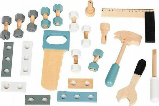 Ecotoys Children's Workbench Wooden Children's Workbench 32pcs